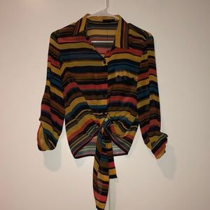 Colorful striped blouse